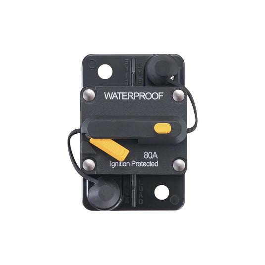 Rich Solar 80A Single Pole Waterproof Circuit Breaker | Waterproof Thermal Type Breaker RS-CB80