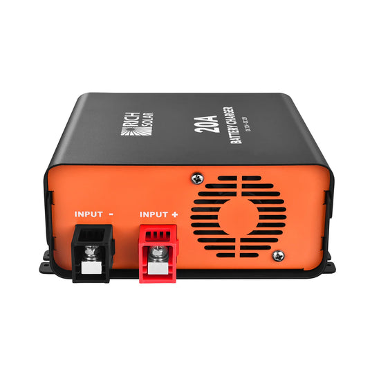 Rich Solar 12V 20A DC-DC Battery Charger for RV, Van, Boat, Off-Grid | Lithium & Lead-Acid Batteries RS-DC20