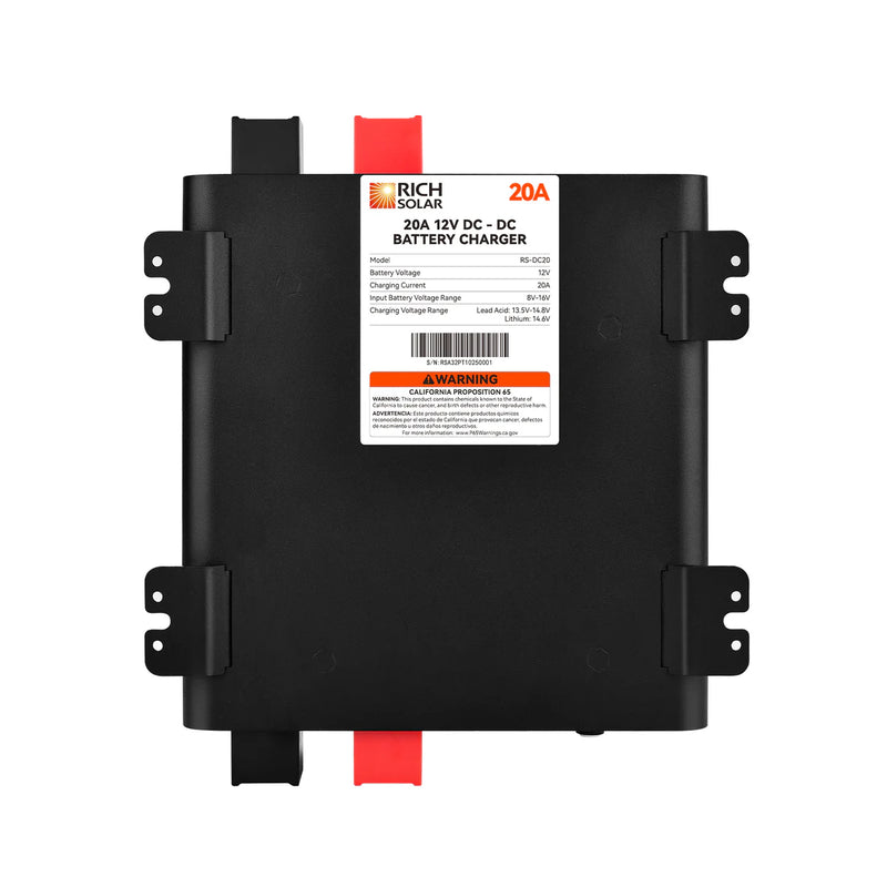 Load image into Gallery viewer, Rich Solar 12V 20A DC-DC Battery Charger for RV, Van, Boat, Off-Grid | Lithium &amp; Lead-Acid Batteries RS-DC20
