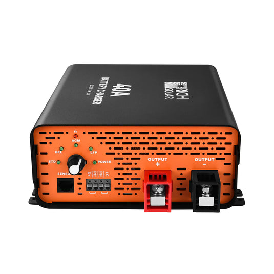Rich Solar 12V 40A DC-DC Battery Charger for RV, Van, Boat, Off-Grid | Lithium & Lead-Acid Batteries RS-DC40