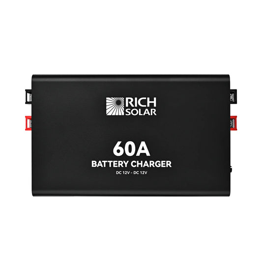 Rich Solar 12V 60A DC-DC Battery Charger for RV, Van, Boat, Off-Grid | Lithium & Lead-Acid Batteries RS-DC60