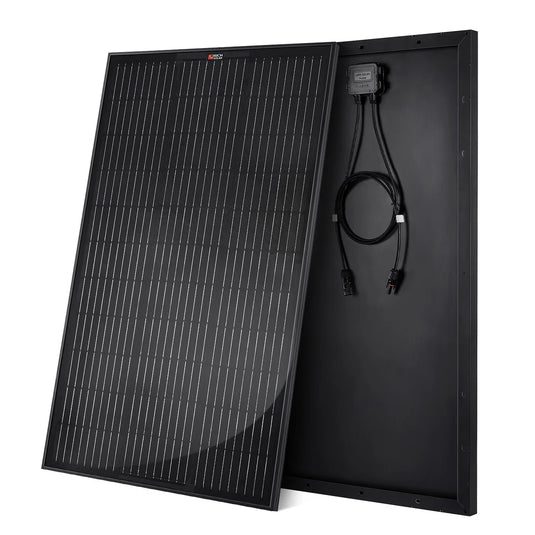 Rich Solar MEGA 100 ONYX | 100 Watt Solar Panel | Premier 12V Off-Grid Solar Panel for Vans, Campers, Boats | 25-Year Output Warranty