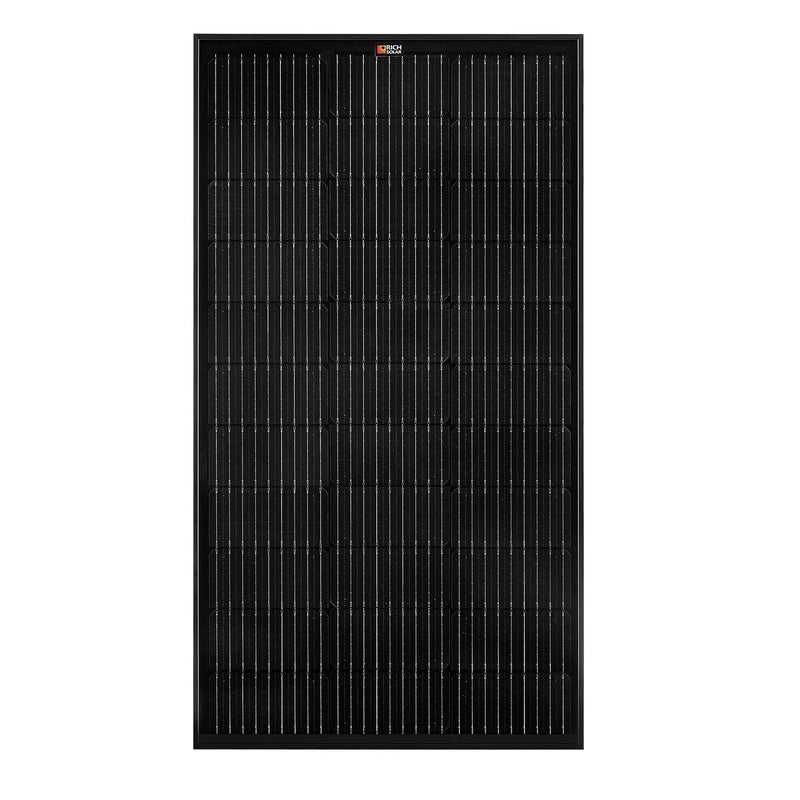 Load image into Gallery viewer, Rich Solar MEGA 100 ONYX | 100 Watt Solar Panel | Premier 12V Off-Grid Solar Panel for Vans, Campers, Boats | 25-Year Output Warranty #RS-M100B
