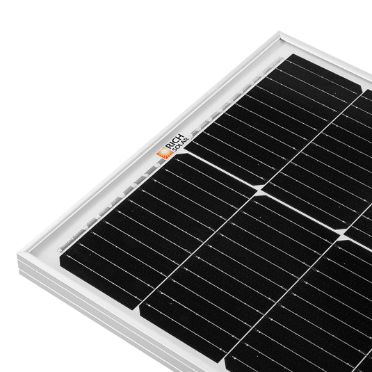 MEGA 100 SLIM SLX | 100 Watt Slim Solar Panel | Compact 12V Off-Grid Narrow Solar Panel for Campers, Overlanders, Boats | 25-Year Output Warranty RS-M100SLX