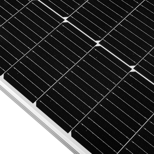 MEGA 100 SLIM SLX | 100 Watt Slim Solar Panel | Compact 12V Off-Grid Narrow Solar Panel for Campers, Overlanders, Boats | 25-Year Output Warranty RS-M100SLX
