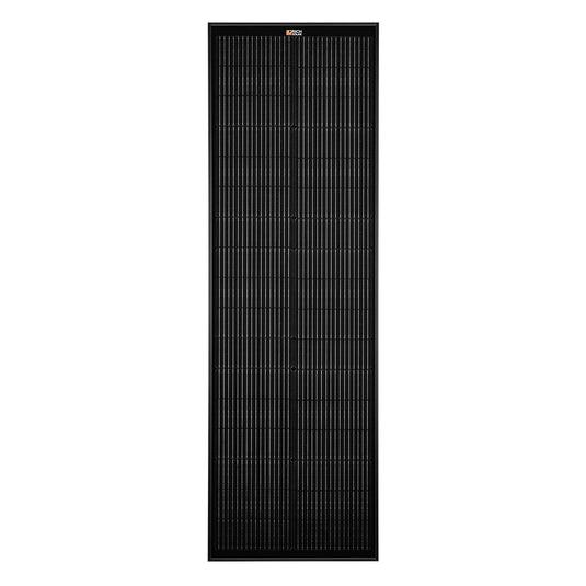 Rich Solar MEGA 100 SLIM ONYX | 100 Watt Slim Solar Panel | Compact 12V Off-Grid Narrow Solar Panel for Vans, Overlanders, Boats | 25-Year Output Warranty