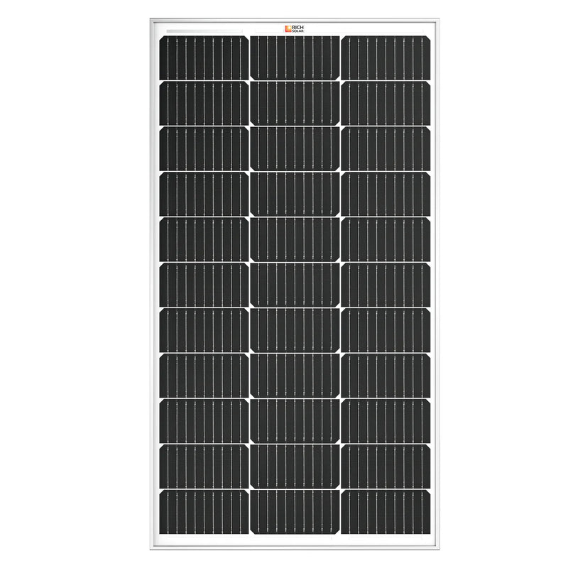 Load image into Gallery viewer, Rich Solar MEGA 100 | 100 Watt Solar Panel | Premier 12V Off-Grid Solar Panel for Vans, Campers, Boats | 25-Year Output Warranty RS-M100
