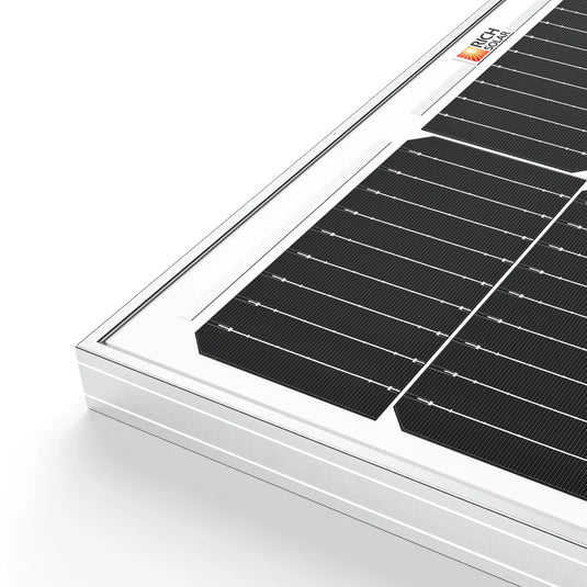Rich Solar MEGA 100 | 100 Watt Solar Panel | Premier 12V Off-Grid Solar Panel for Vans, Campers, Boats | 25-Year Output Warranty RS-M100