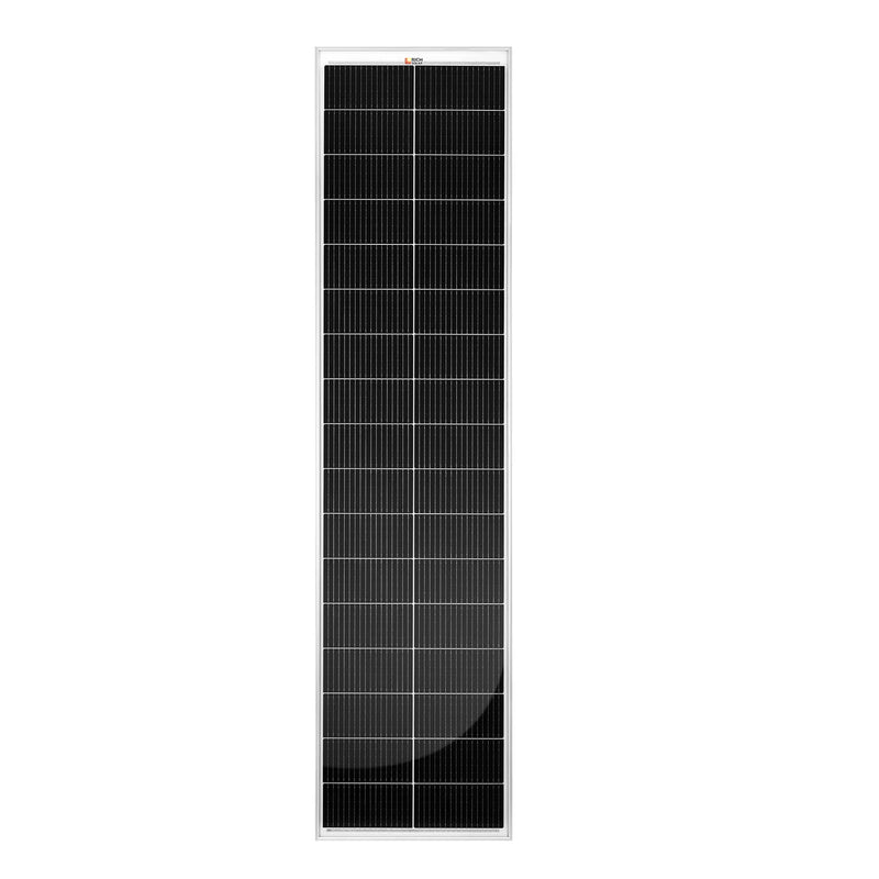 Load image into Gallery viewer, Rich Solar MEGA 130 SLIM | 130 Watt Slim Solar Panel | Compact 12V Narrow Panel for Vans, Campers, Boats | 25-Year Output Warranty RS-M130SL
