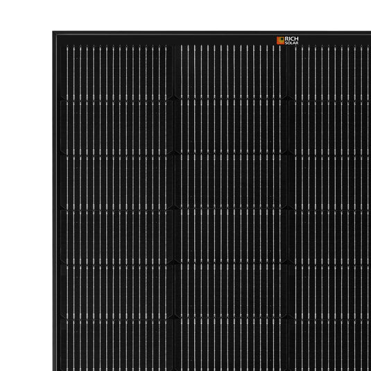 Rich Solar MEGA 250 ONYX | 250 Watt Solar Panel | Premier 12V Off-Grid Solar Panel for RVs, Vans, Boats | 25-Year Output Warranty RS-M250B