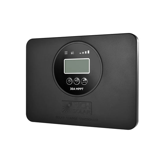Rich Solar BRAVO PRO 30 | Premium 30A 12V/24V MPPT Flush Mount Solar Controller for RVs, Trailers, Campers, Vans, Boats, Off-Grid | With Bluetooth RS-MPPT30FB