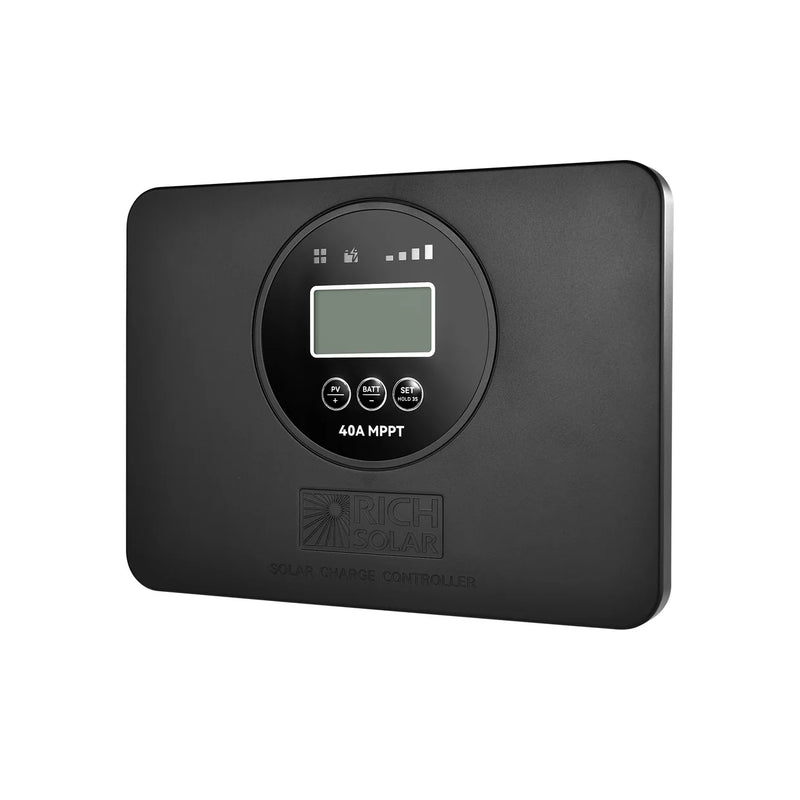 Load image into Gallery viewer, Rich Solar BRAVO PRO 40 | Premium 40A 12V/24V MPPT Flush Mount Solar Controller for RVs, Trailers, Campers, Vans, Boats, Off-Grid | With Bluetooth RS-MPPT40FB
