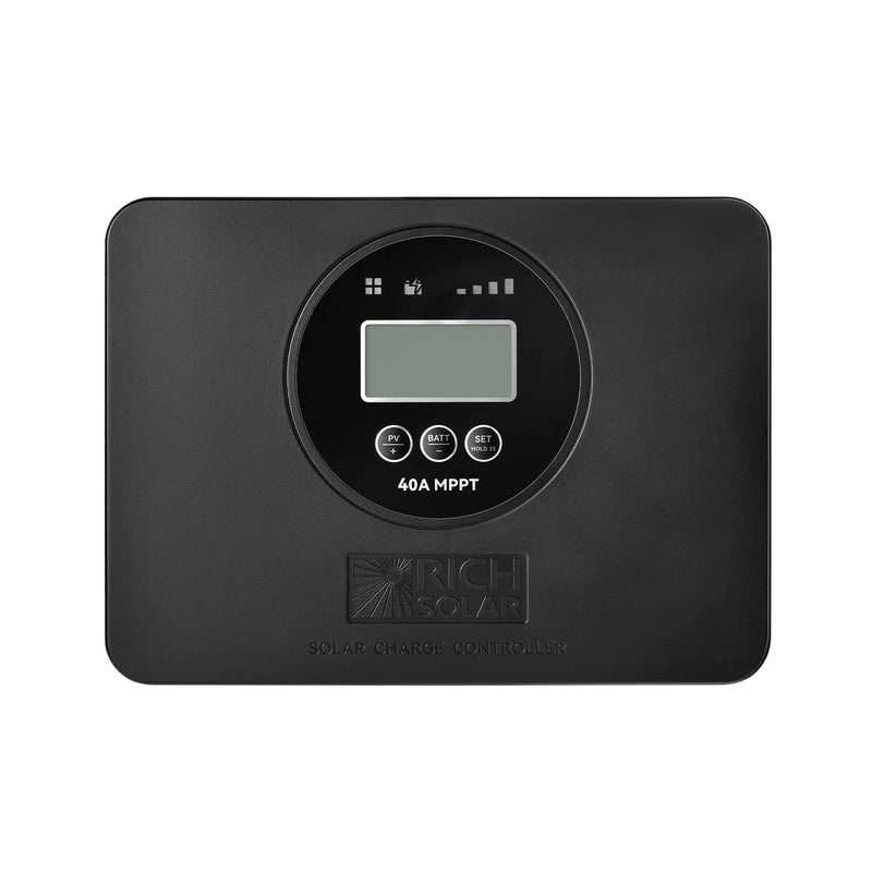 Load image into Gallery viewer, Rich Solar BRAVO PRO 40 | Premium 40A 12V/24V MPPT Flush Mount Solar Controller for RVs, Trailers, Campers, Vans, Boats, Off-Grid | With Bluetooth RS-MPPT40FB
