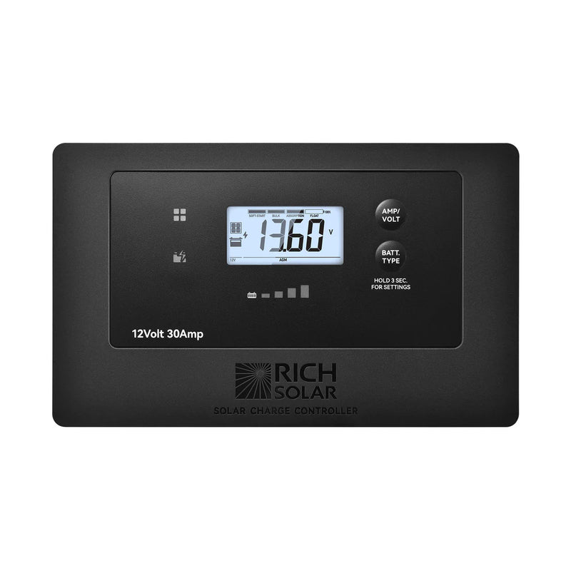 Load image into Gallery viewer, Rich Solar BRAVO AIR 30 | 30A Flush Mount PWM Solar Charge Controller | Bluetooth &amp; Multi-Protection | Premium 12V 30A Controller for RVs, Trailers, Campers, Vans &amp; Boats RS-PWM30PF

