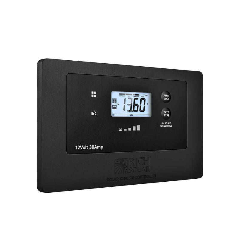 Load image into Gallery viewer, Rich Solar BRAVO AIR 30 | 30A Flush Mount PWM Solar Charge Controller | Bluetooth &amp; Multi-Protection | Premium 12V 30A Controller for RVs, Trailers, Campers, Vans &amp; Boats RS-PWM30PF
