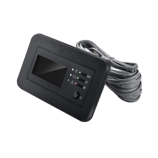 Rich Solar Inverter Remote Control with LCD & Bluetooth | Bypass Mode & Smart Charging | Compatible with NOVA SWITCH & NOVA SUPERCHARGER Series Inverters RS-RM03
