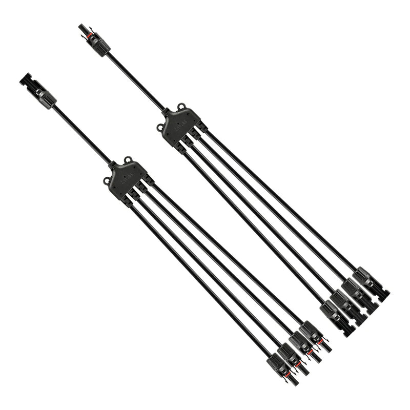 Rich Solar Y Branch Parallel Adapters 4-to-1 | 4-to-1 Weatherproof Par ...