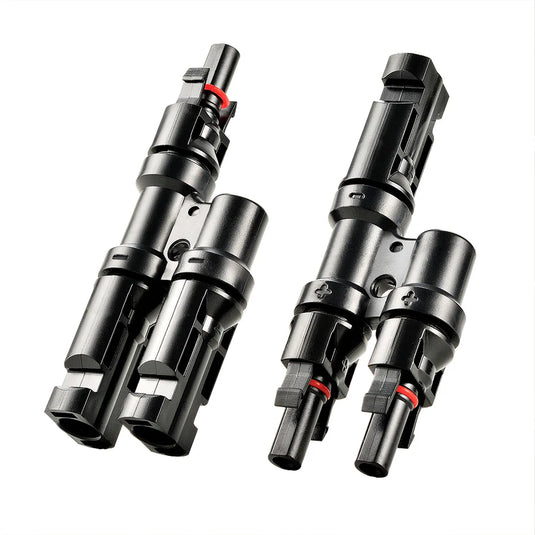 Rich Solar Y Branch 2-to-1 Solar Panel Parallel Connectors | Weatherproof PV Parallel Solar Connectors | Plug and Play RS-T2
