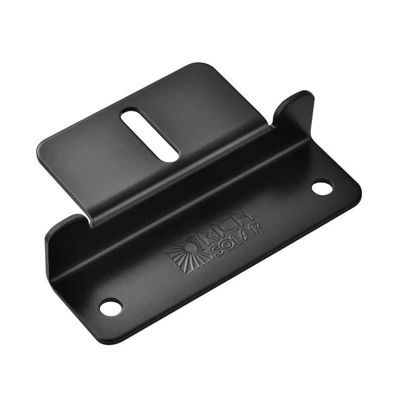 Load image into Gallery viewer, Rich Solar 3/4" Z-Brackets Black | Mounting Hardware Z-Brackets with Screws | Designed for RICH SOLAR MEGA Series Solar Panels | Easy to Install RS-ZB4B
