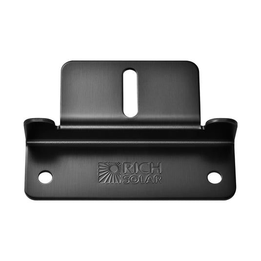 Rich Solar 3/4" Z-Brackets Black | Mounting Hardware Z-Brackets with Screws | Designed for RICH SOLAR MEGA Series Solar Panels | Easy to Install RS-ZB4B