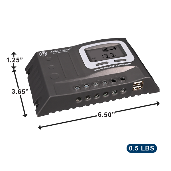 Load image into Gallery viewer, Aims 20 Amp Solar Charge Controller 12/24 Volt – Charges Lithium | Lead | Gel | AGM
