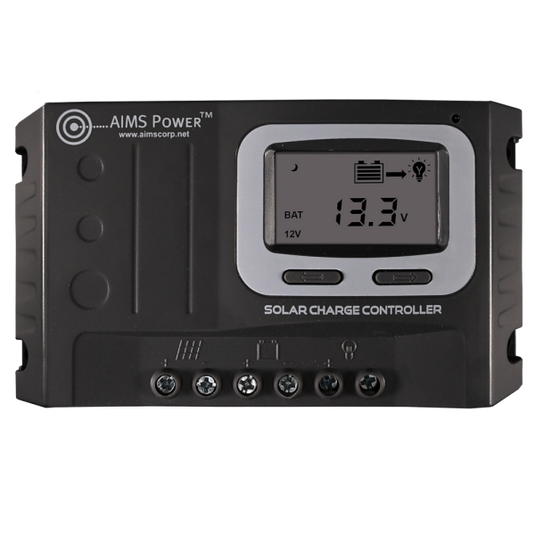 Aims 20 Amp Solar Charge Controller 12/24 Volt – Charges Lithium | Lead | Gel | AGM