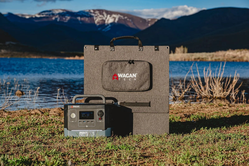 Load image into Gallery viewer, Wagan High Efficiency 200W Folding Solar Panel EL8215
