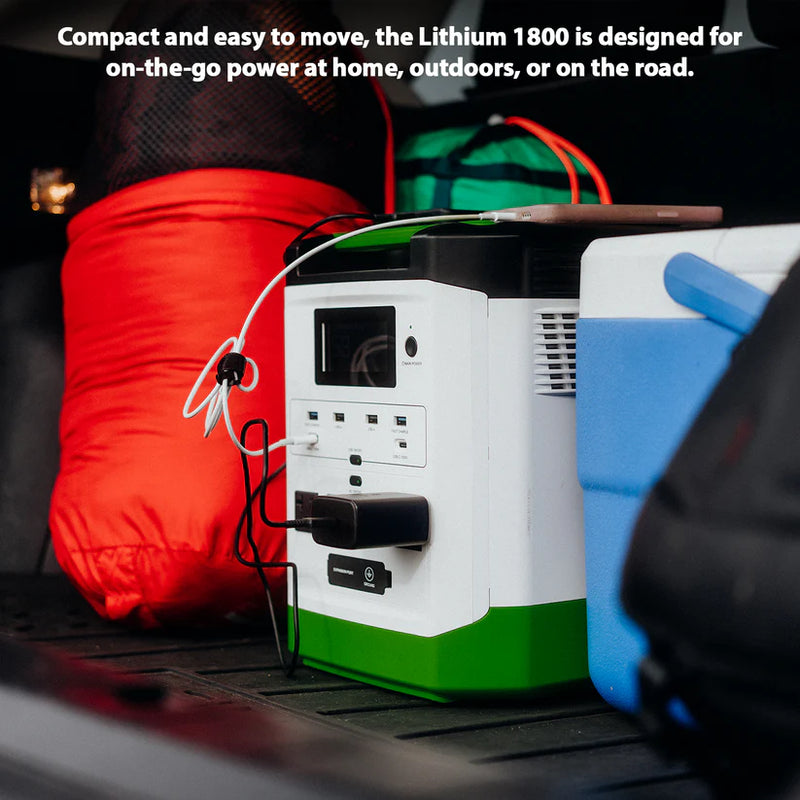Load image into Gallery viewer, Nature's Generator Lithium 1800 Solar Generator + 100W Solar Panel + 4-Circuit Transfer Switch NGLGNAUP
