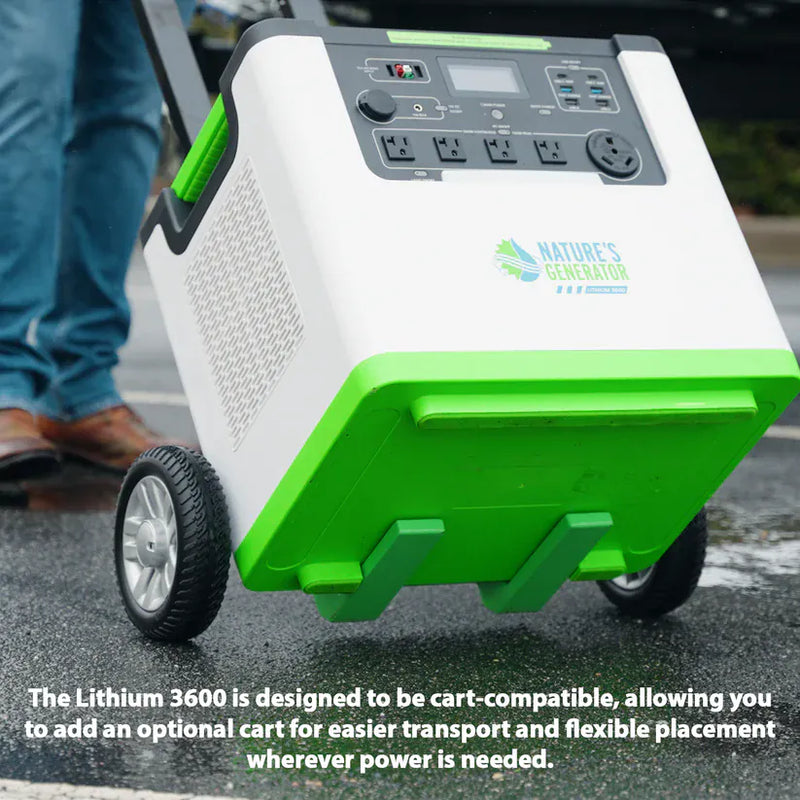 Load image into Gallery viewer, Nature's Generator Lithium 3600 Solar+ 2X 410W Rigid Panel + Wind Turbine NGL36AUPRW

