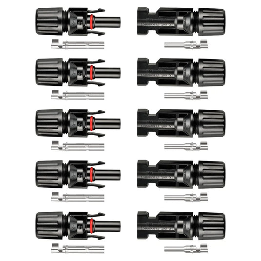Rich Solar Solar Connectors | Solar Panel Connectors with Male and Female Connection | DIY| DIY RS-SC5P