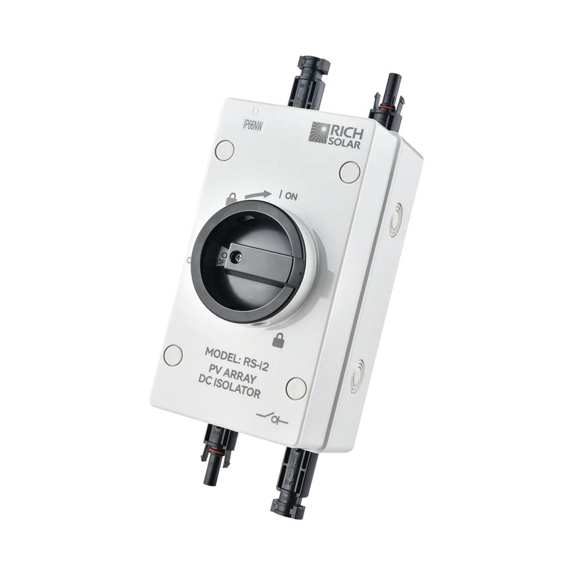 Load image into Gallery viewer, Rich Solar Solar PV DC Quick Disconnect Switch | Solar Array DC Quick Disconnect Switch | 1500 Volt 55 Amp | 2 Pole 1 String RS-i2

