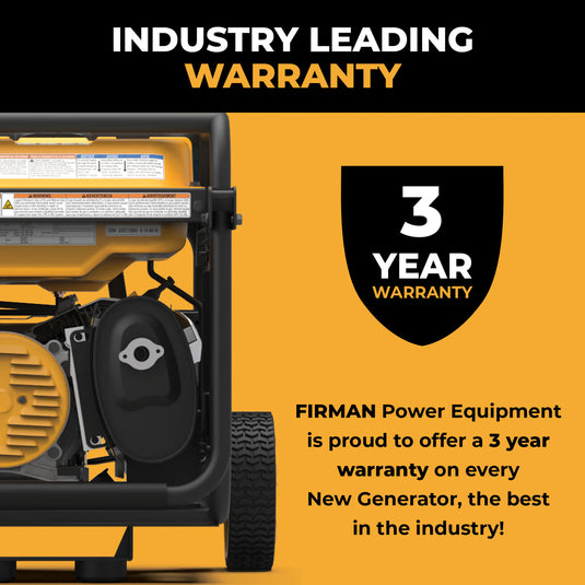 Firman Tri Fuel Portable Generator 4000W Electric Start 120/240V with CO ALERT t04073 - Backup Generator Store
