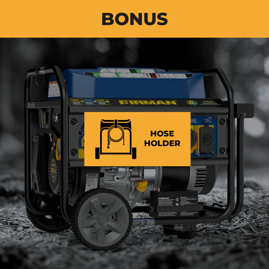Firman Tri Fuel Portable Generator 7850/6300W Electric Start Gas CO Alert t06373 - Backup Generator Store