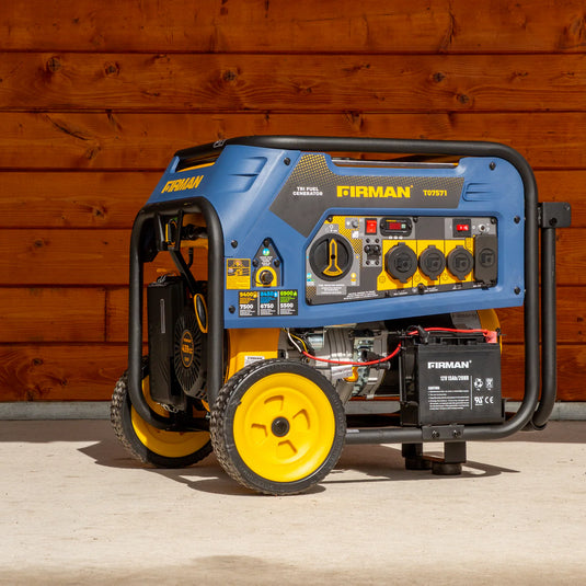 Firman Tri Fuel 7500W Portable Generator Electric Start 120/240V t07571 - Backup Generator Store