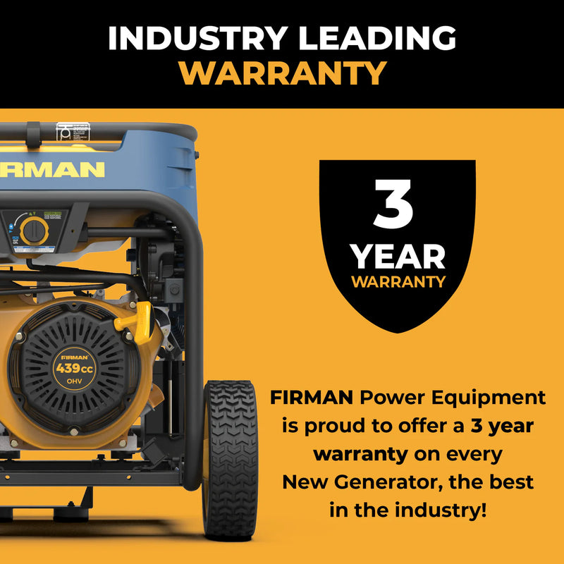 Load image into Gallery viewer, Firman Tri Fuel 7500W Portable Generator Electric Start 120/240V t07571 - Backup Generator Store
