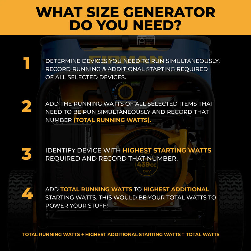 Load image into Gallery viewer, Firman Tri Fuel 7500W Portable Generator Electric Start 120/240V t07571 - Backup Generator Store
