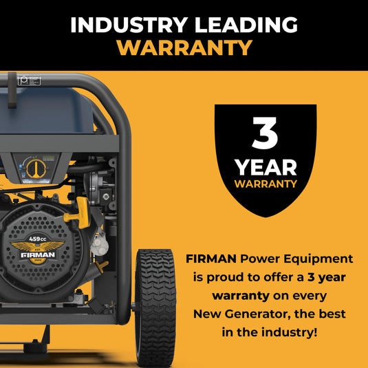Firman Tri Fuel Portable Generator 11400W Electric Start 120V/240V with CO Alert t09275