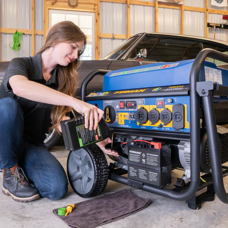 Load image into Gallery viewer, Firman Tri Fuel Portable Generator 11600W Electric Start 120V/240V with CO alert  t09371
