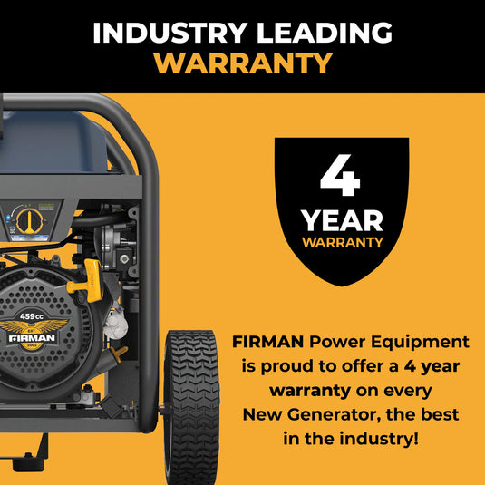 Firman Tri Fuel Portable Generator 11600W Electric Start 120V/240V with CO alert  t09371