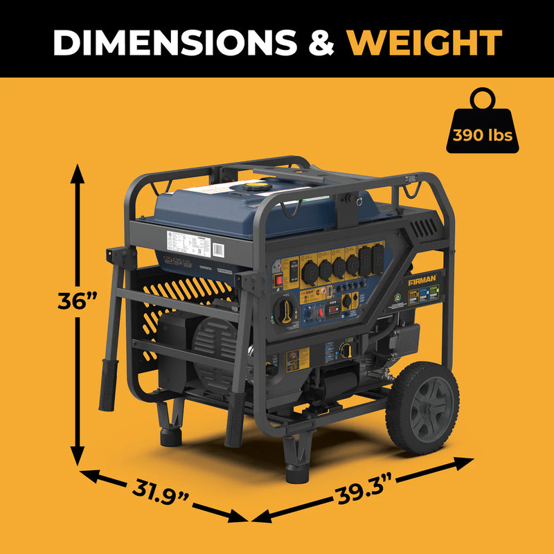 Load image into Gallery viewer, Firman TRI FUEL PORTABLE GENERATOR 15000W ELECTRIC START 120/240V WITH CO ALERT T12071
