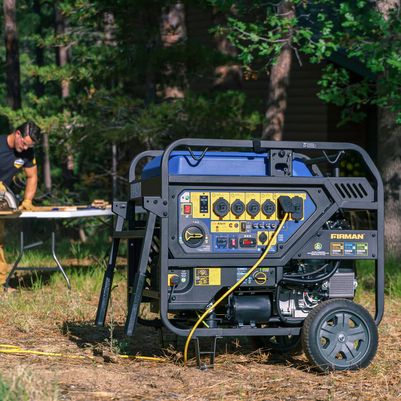 Load image into Gallery viewer, Firman TRI FUEL PORTABLE GENERATOR 15000W ELECTRIC START 120/240V WITH CO ALERT T12071
