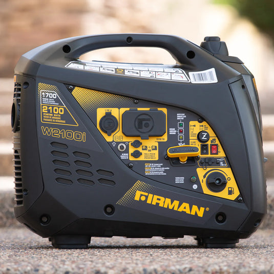 Firman Inverter Portable Generator 2100W Recoil Start w01782 - Backup Generator Store