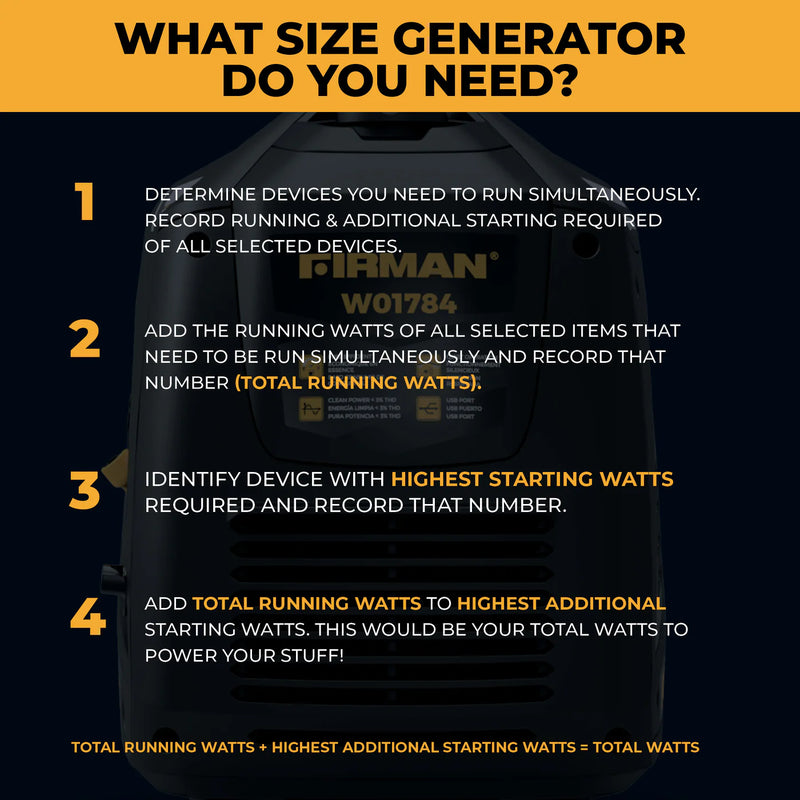 Load image into Gallery viewer, Firman Inverter Portable Generator 2100W Recoil Start W01784
