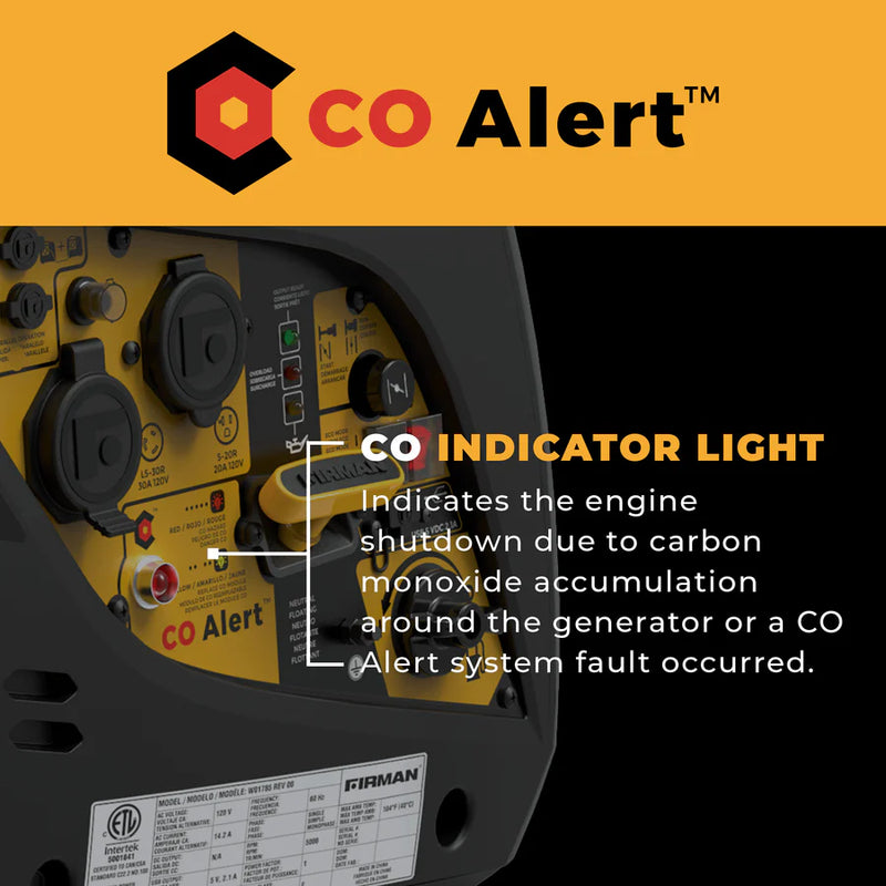 Load image into Gallery viewer, Firman Inverter Portable Generator 2100W Recoil Start with CO Alert W01785
