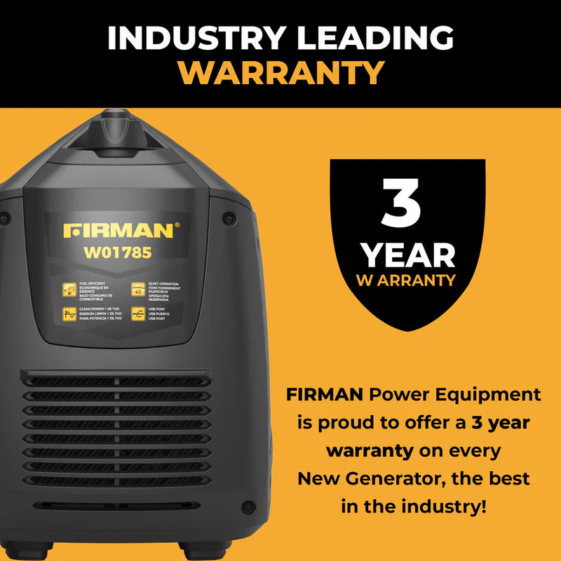 Load image into Gallery viewer, Firman Inverter Portable Generator 2100W Recoil Start with CO Alert W01785
