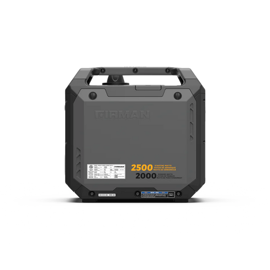 Firman Inverter Gas Portable Generator 2500W Recoil Start with CO ALERT W02081