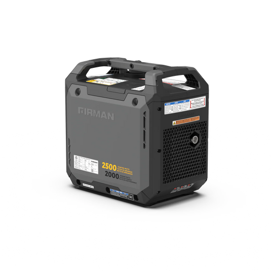 Firman Inverter Gas Portable Generator 2500W Recoil Start with CO ALERT W02081
