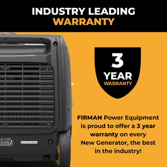 Firman Inverter Portable Generator 3200W Remote Start W02985