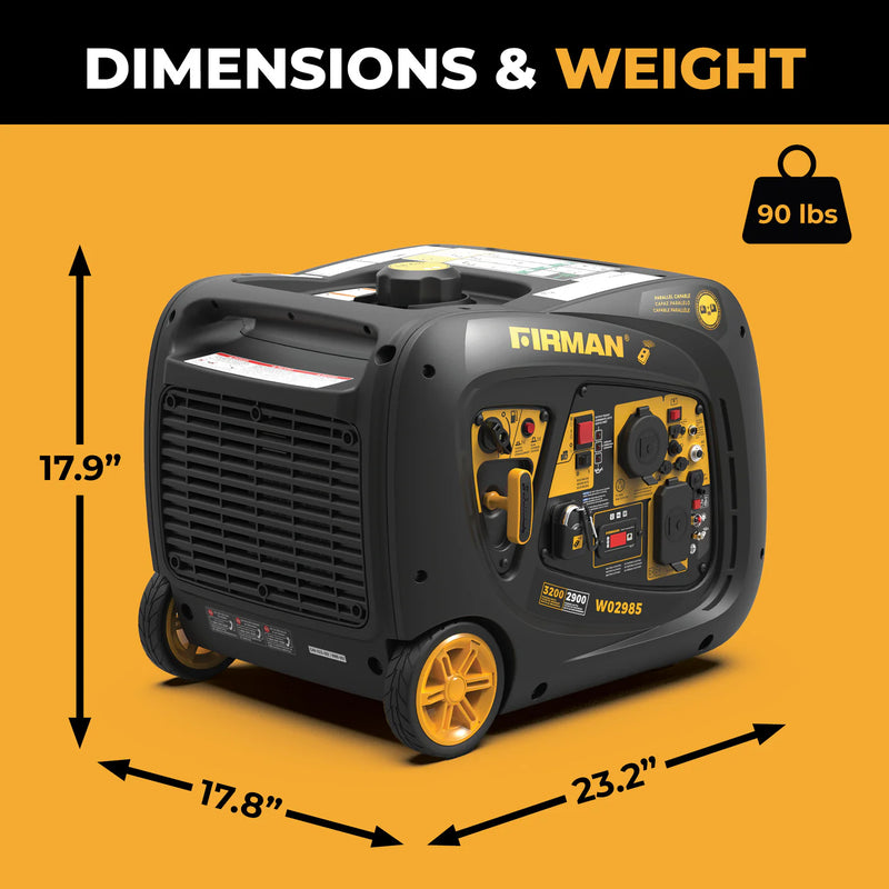 Load image into Gallery viewer, Firman Inverter Portable Generator 3200W Remote Start W02985
