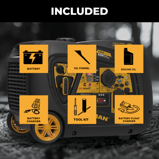 Firman INVERTER PORTABLE GENERATOR 4125W WITH CO ALERT W03385